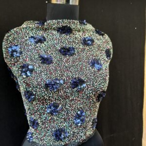 Midnight Galaxy 3D Floral Lace