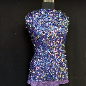 Leaf Sequin Embroidered Mesh
