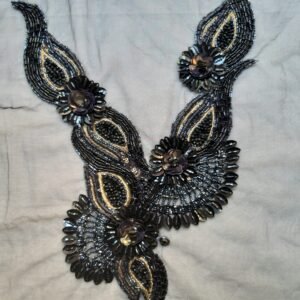 Midnight Botanical Beaded Motif